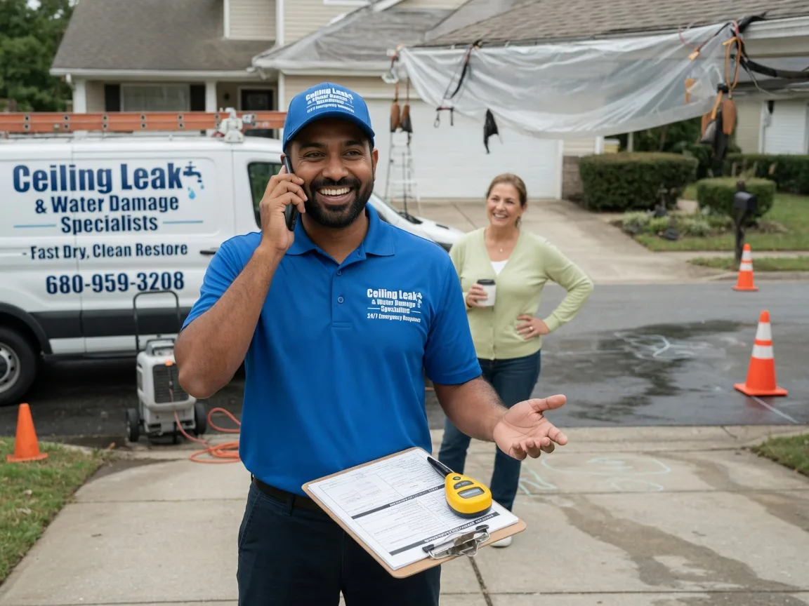Ceiling Leak Cleanup Gorham, KS FAQs